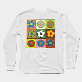 Soccer (Football) Pop Art Long Sleeve T-Shirt